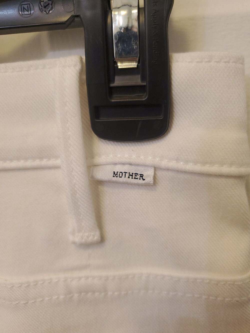 MOTHER The Hustler Ankle Fray High-Rise Flare Jeans in White - Picture 4 of 11
